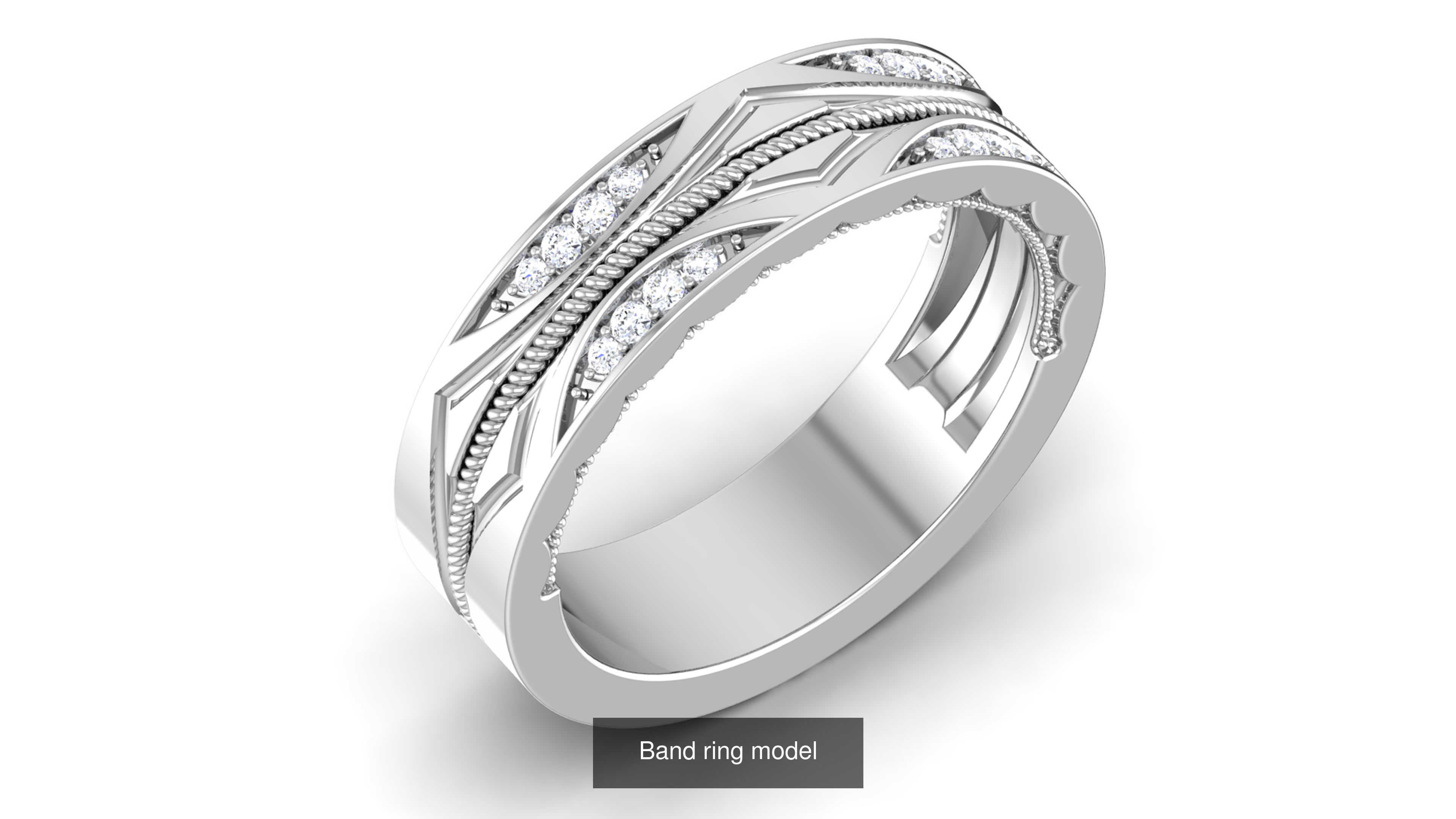 56 Band ring with renders 3dm 3D Model Collection_61