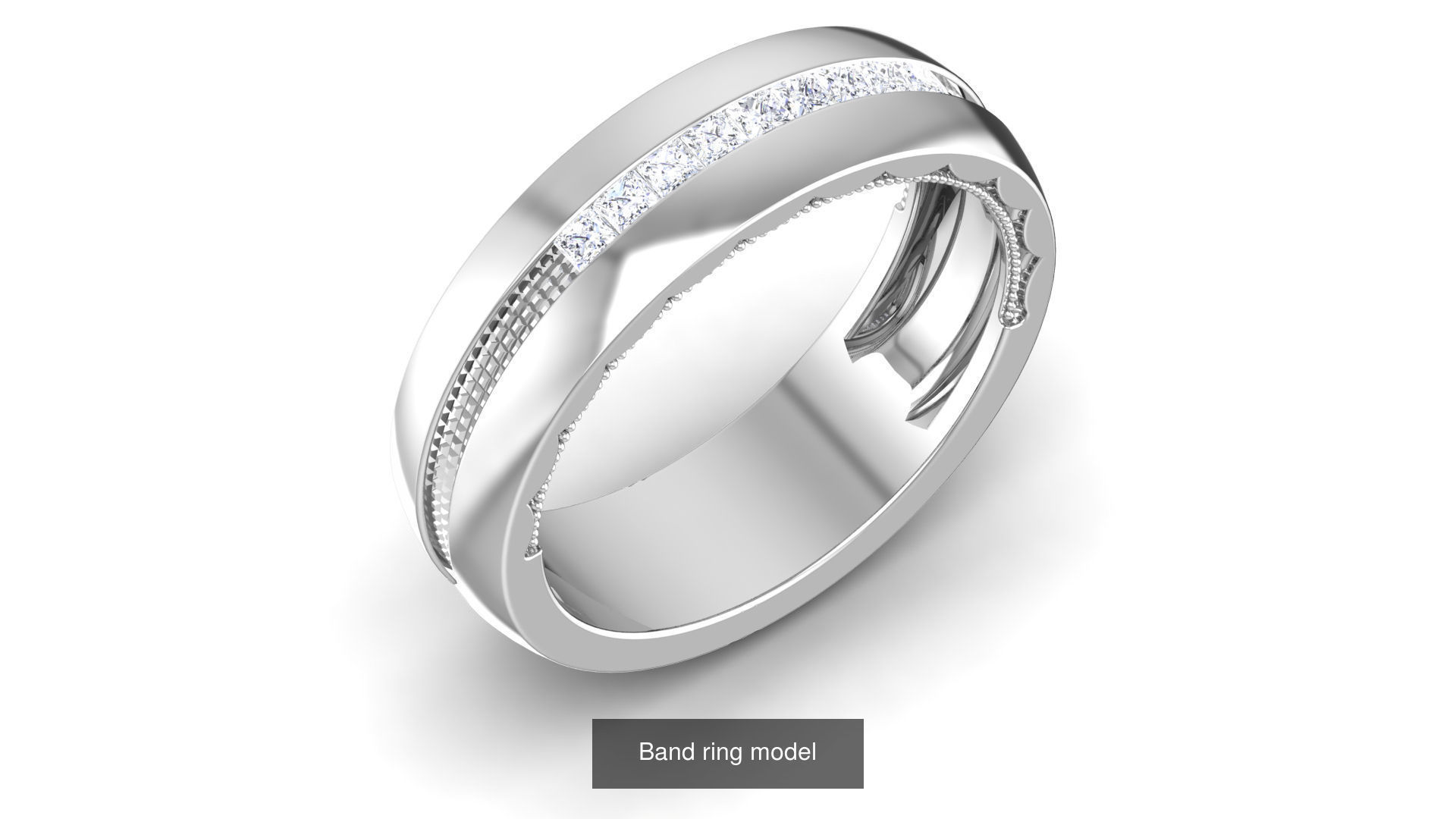 56 Band ring with renders 3dm 3D Model Collection_56