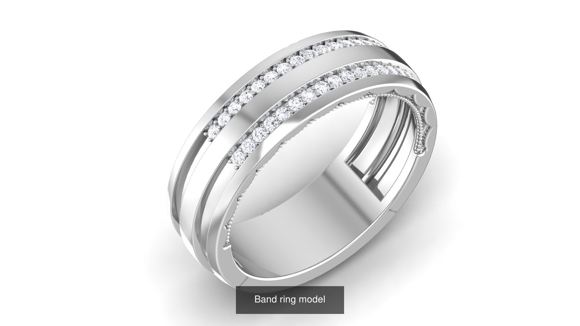 56 Band ring with renders 3dm 3D Model Collection_48
