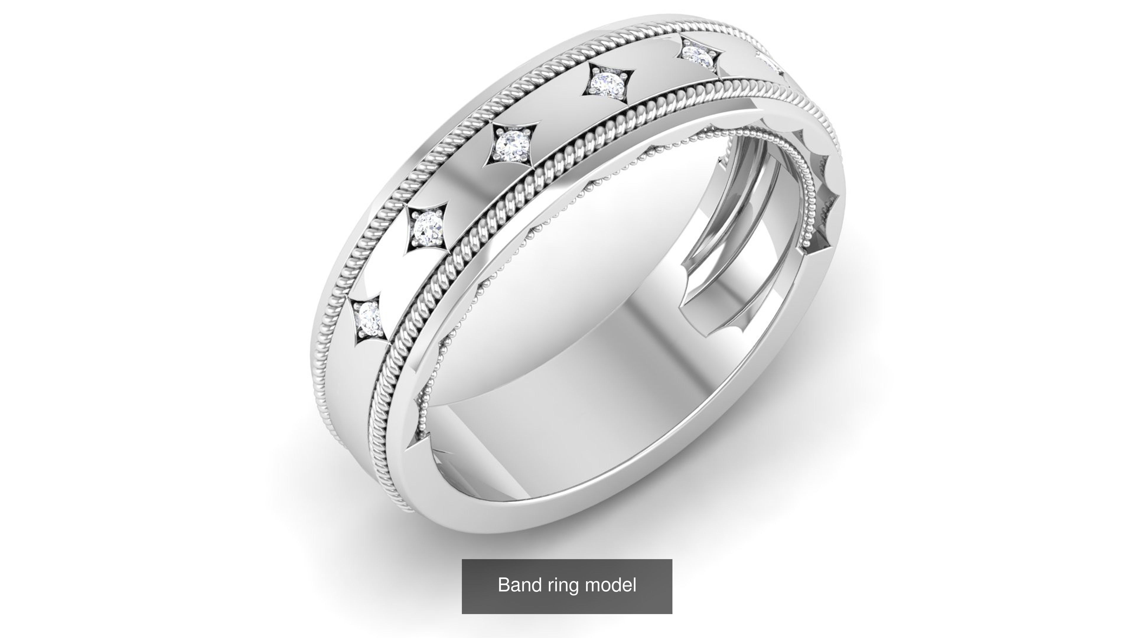 56 Band ring with renders 3dm 3D Model Collection_34