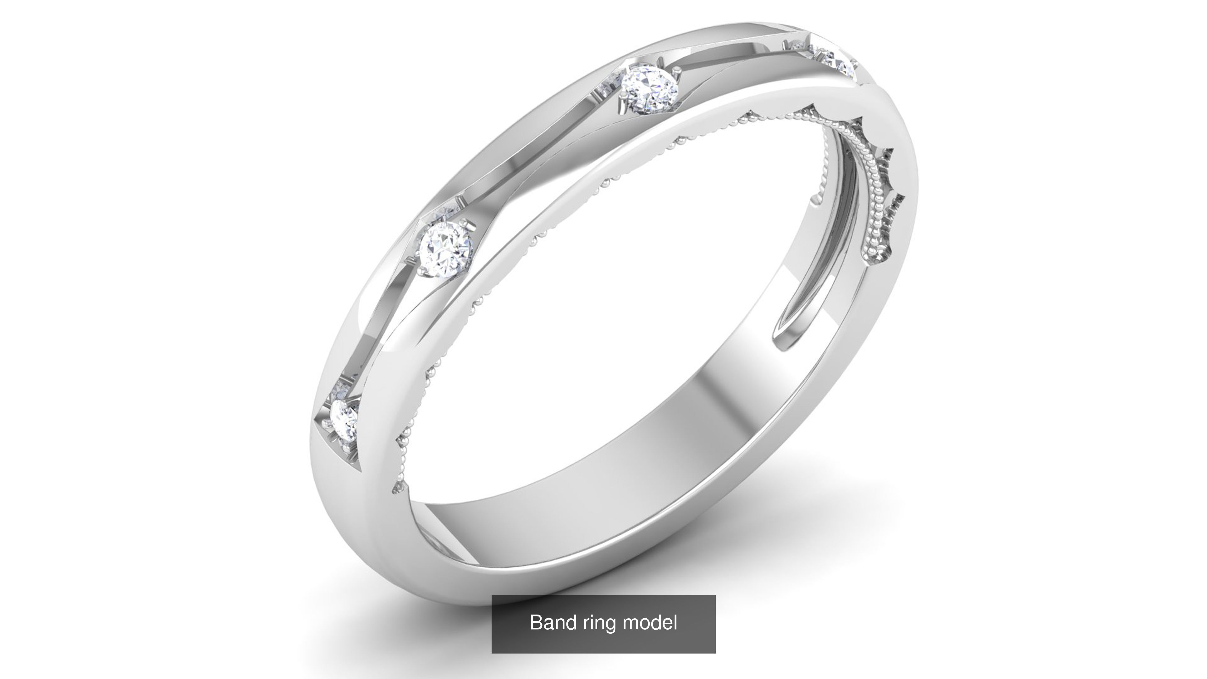 56 Band ring with renders 3dm 3D Model Collection_60