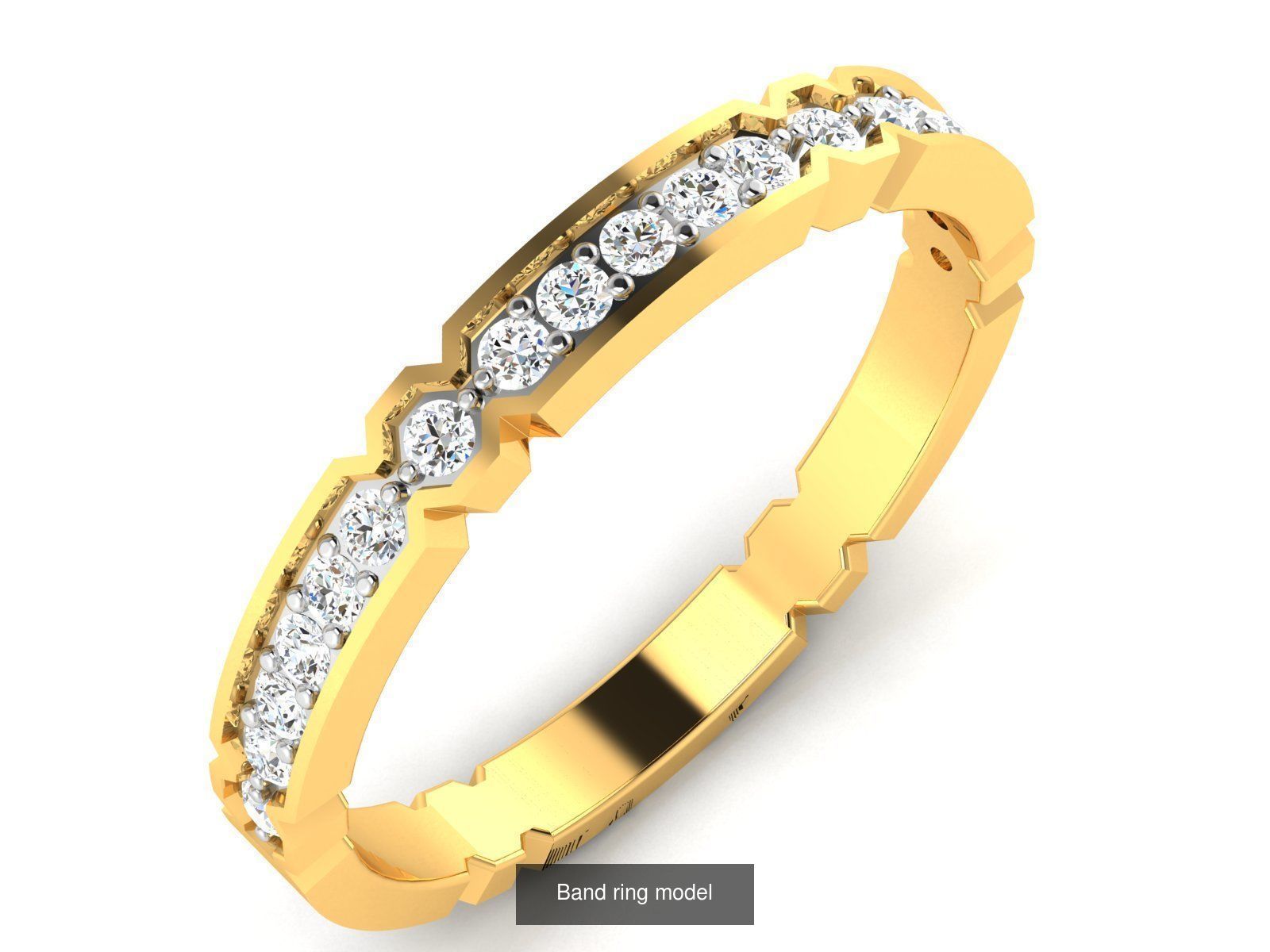56 Band ring with renders 3dm 3D Model Collection_9