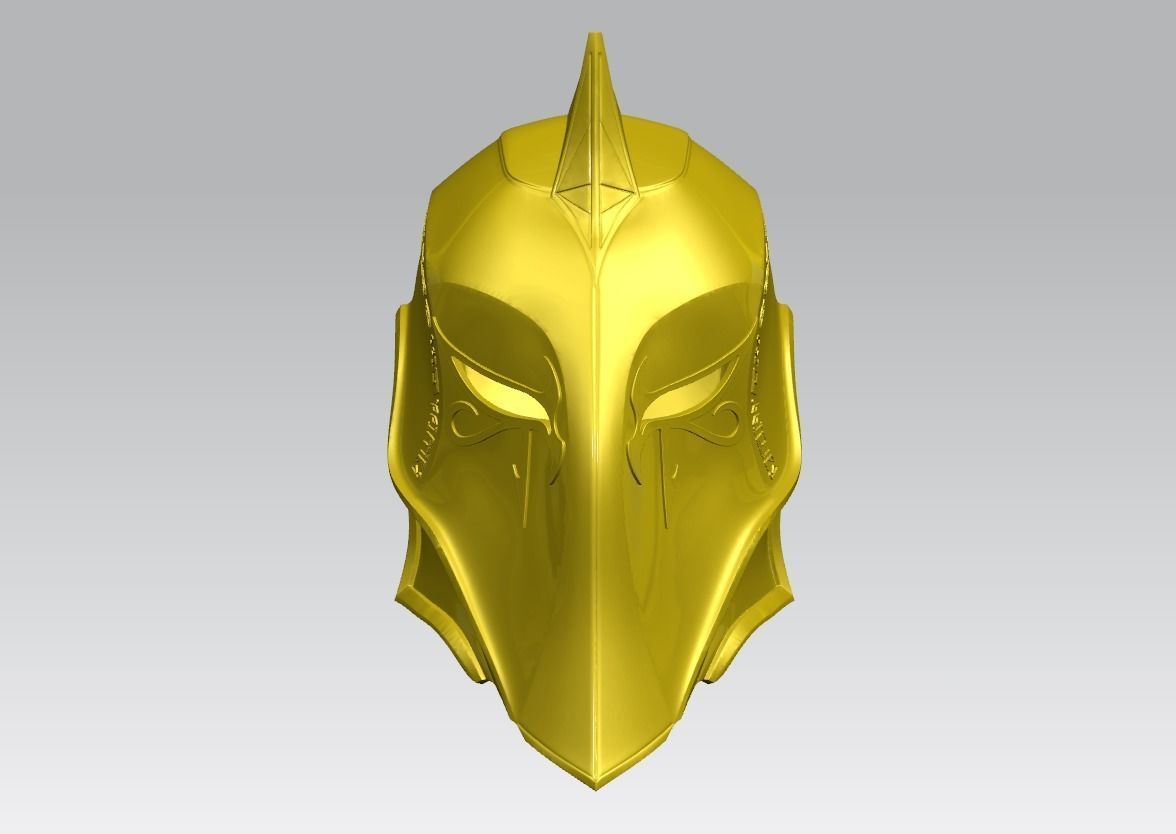 Doctor Fate Helmet Cosplay 3D model ready print 3D print model_4