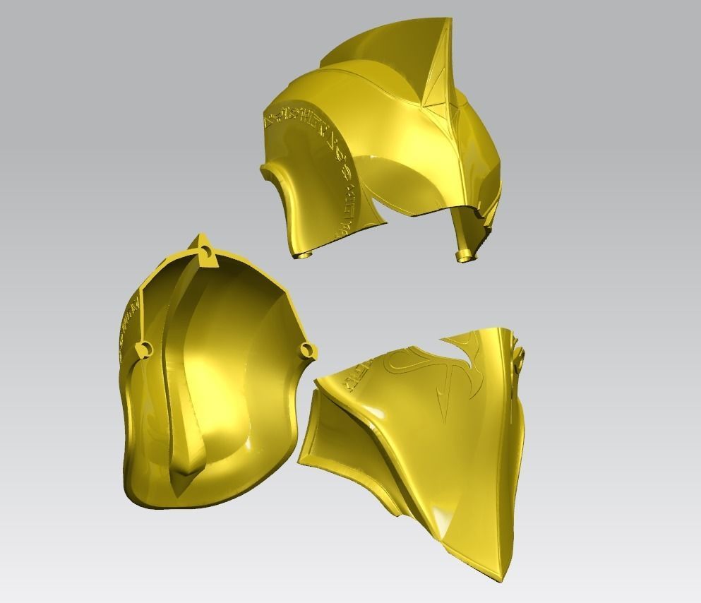 Doctor Fate Helmet Cosplay 3D model ready print 3D print model_6