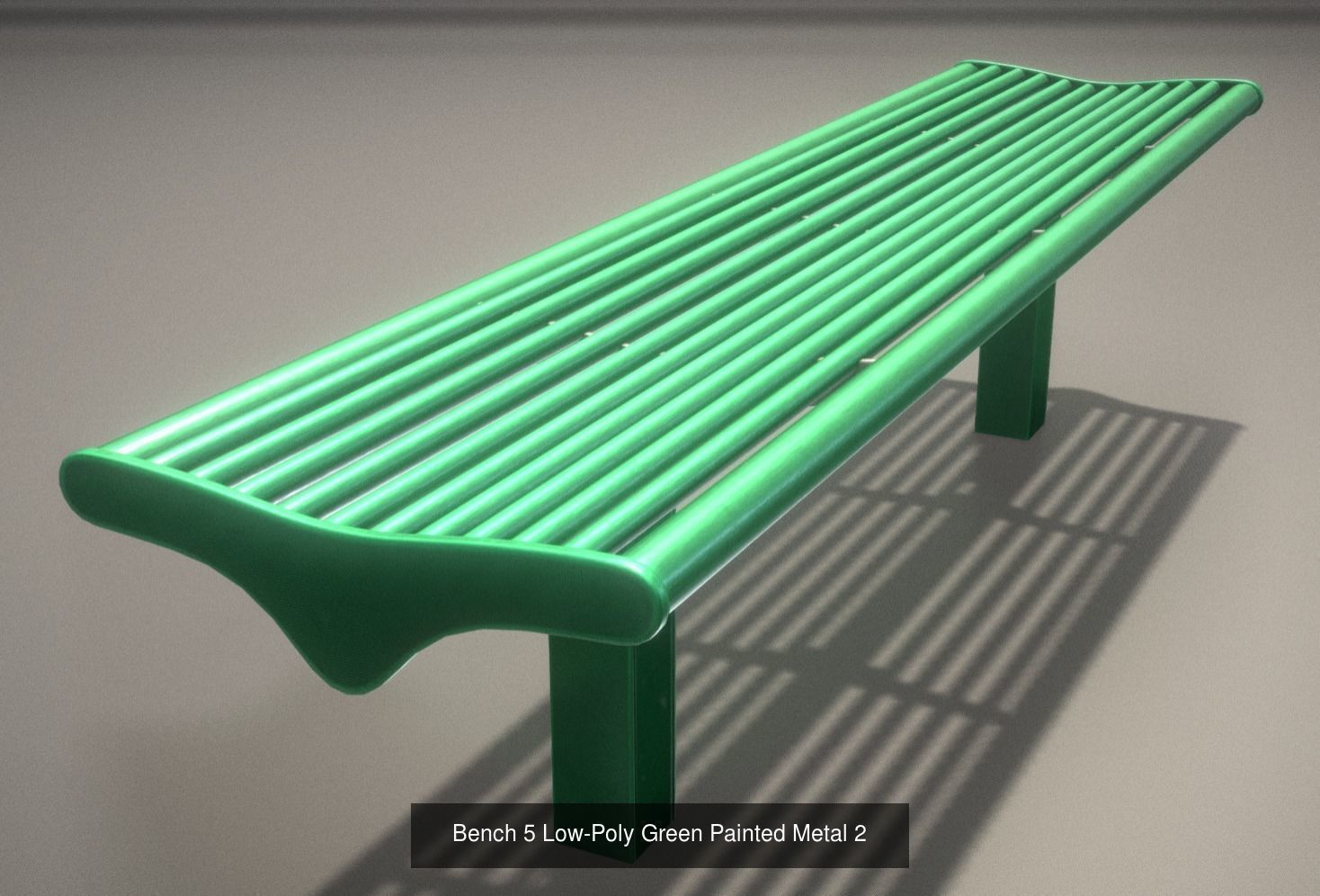 Large Park Bench Package 3D Model Collection_12