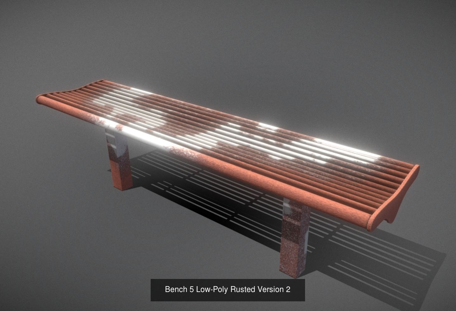 Large Park Bench Package 3D Model Collection_10