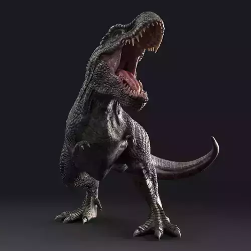 Zhuchengtyrannus Magnus- Ancestor of TRex -  58 Animations Low-poly 3D model