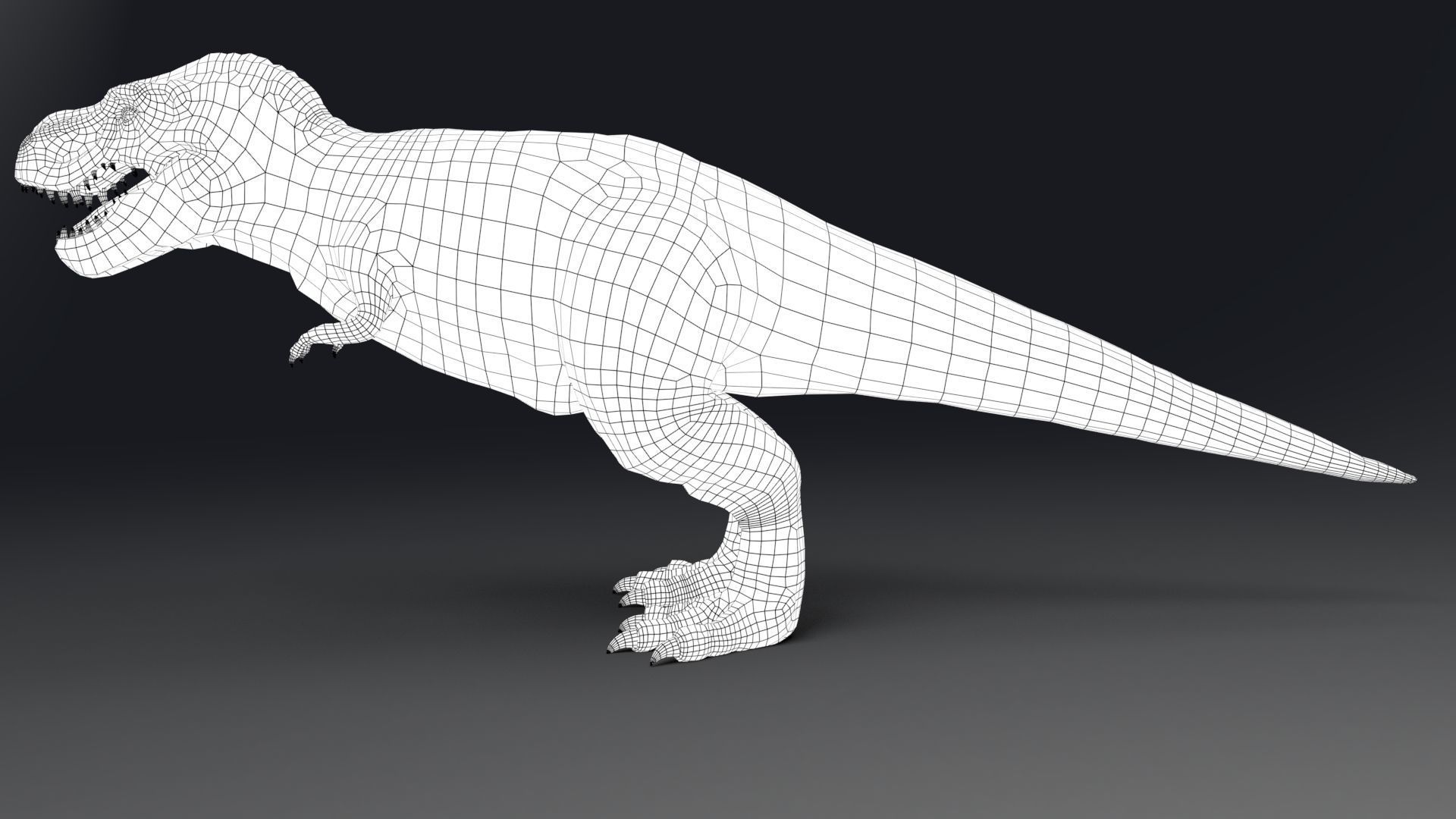 Dinosaur Zhuchengtyrannus Magnus- Ancestor of TRex  58 Anims Low-poly 3D model_19