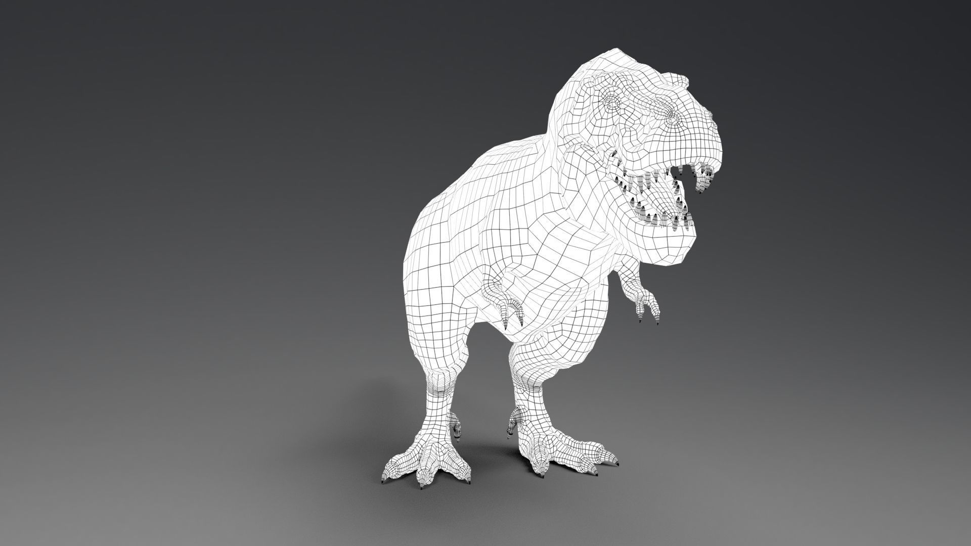 Dinosaur Zhuchengtyrannus Magnus- Ancestor of TRex  58 Anims Low-poly 3D model_18