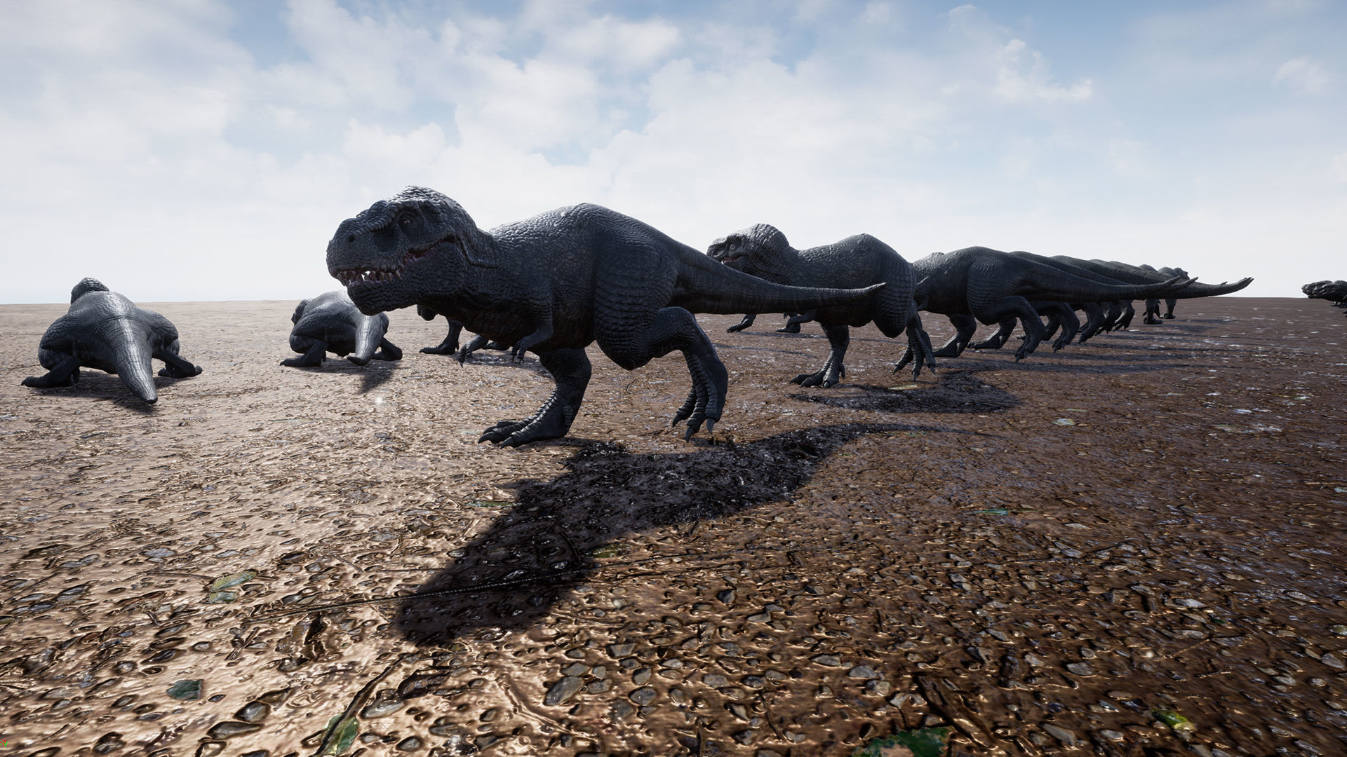 Dinosaur Zhuchengtyrannus Magnus- Ancestor of TRex  58 Anims Low-poly 3D model_16