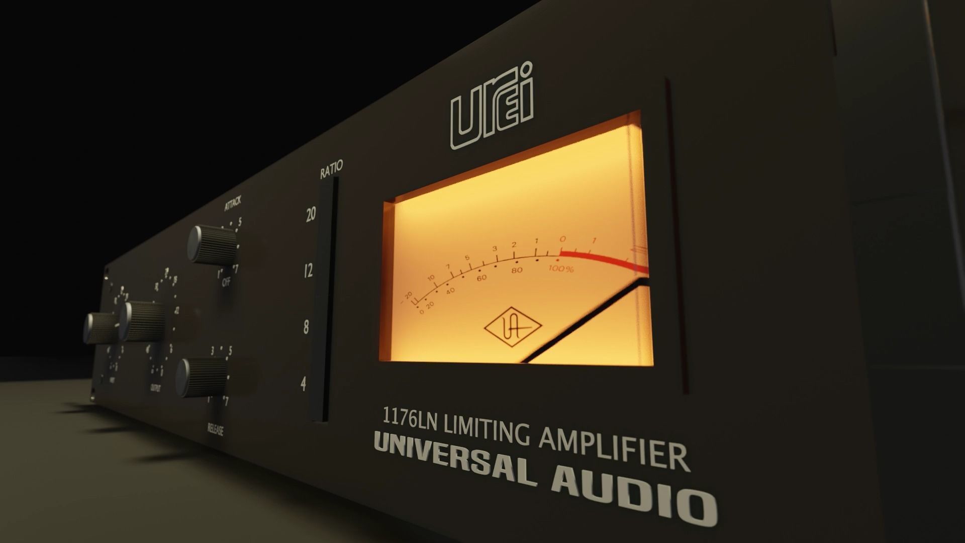Universal Audio 1176 LN 3D model_4