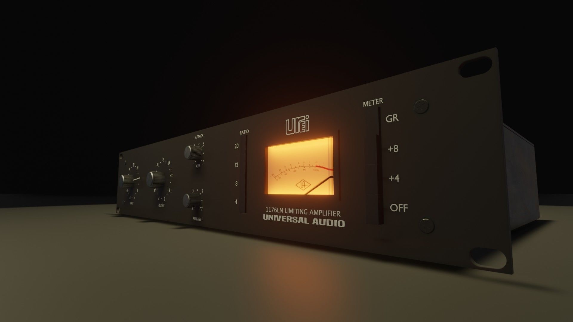 Universal Audio 1176 LN 3D model_1