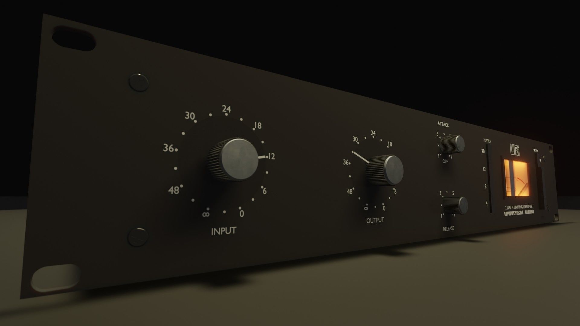 Universal Audio 1176 LN 3D model_2