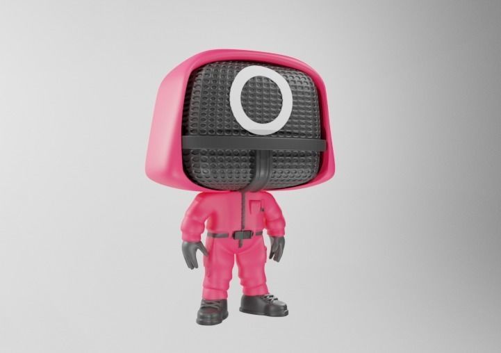Funko Pop - Squid Game - Masked Worker - Round Six 3D print model_3