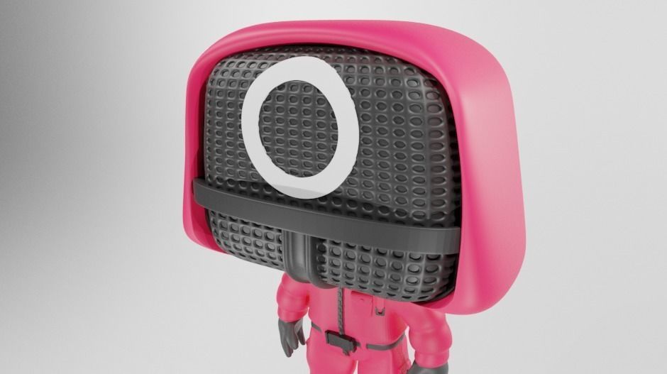 Funko Pop - Squid Game - Masked Worker - Round Six 3D print model_7