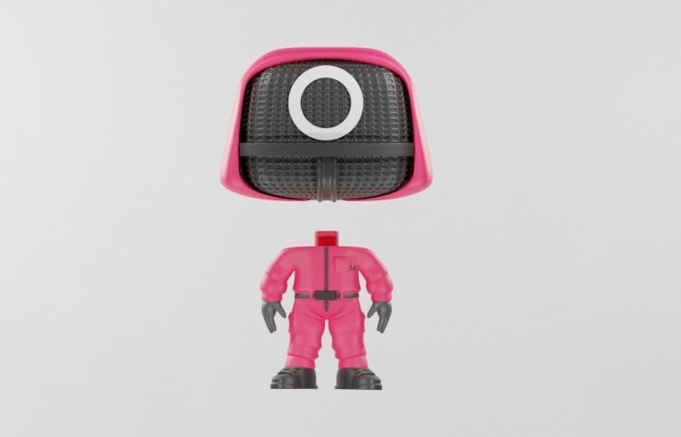 Funko Pop - Squid Game - Masked Worker - Round Six 3D print model_12