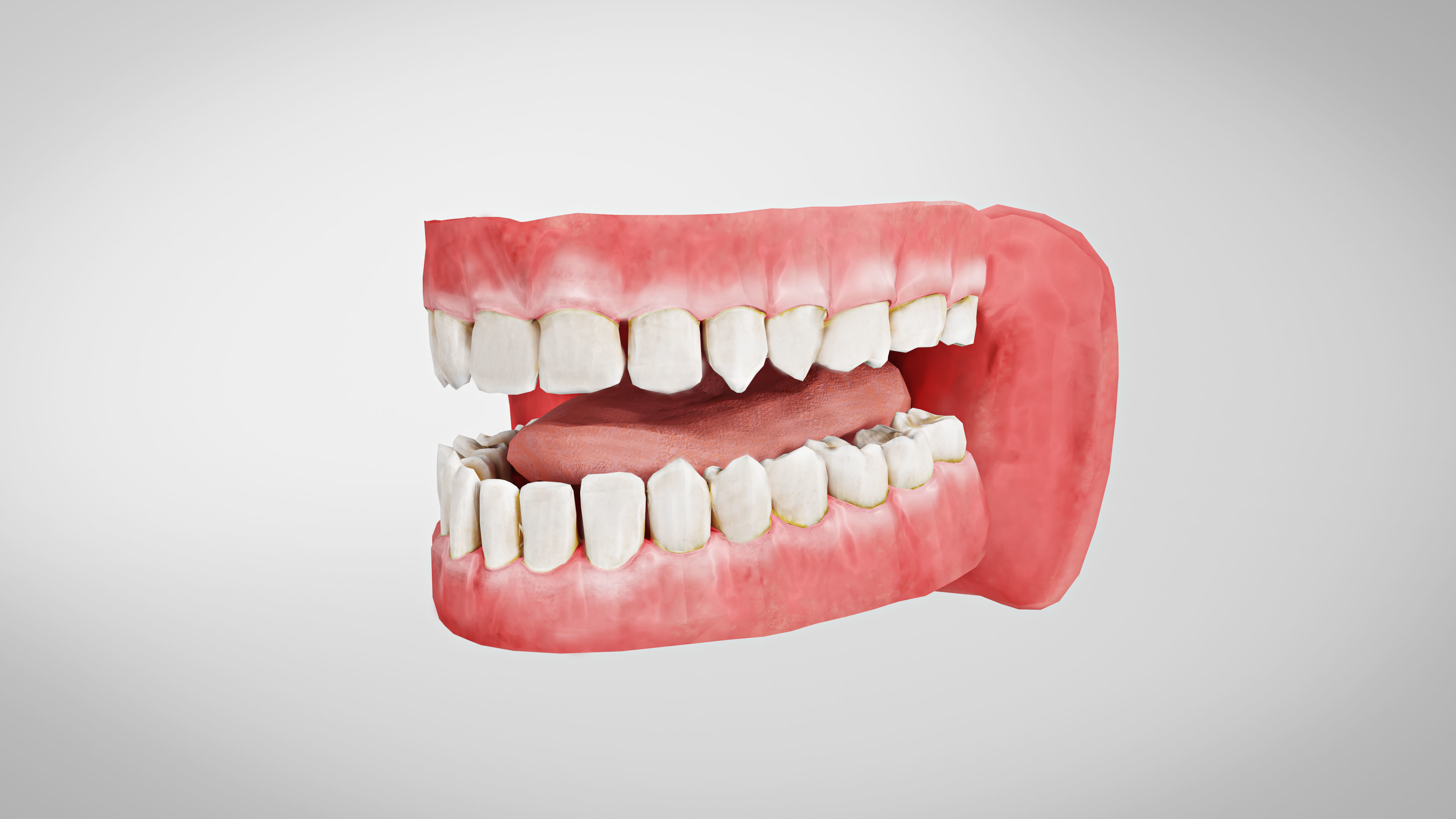 Scandinavian Creature Huldra Low-poly 3D model_14