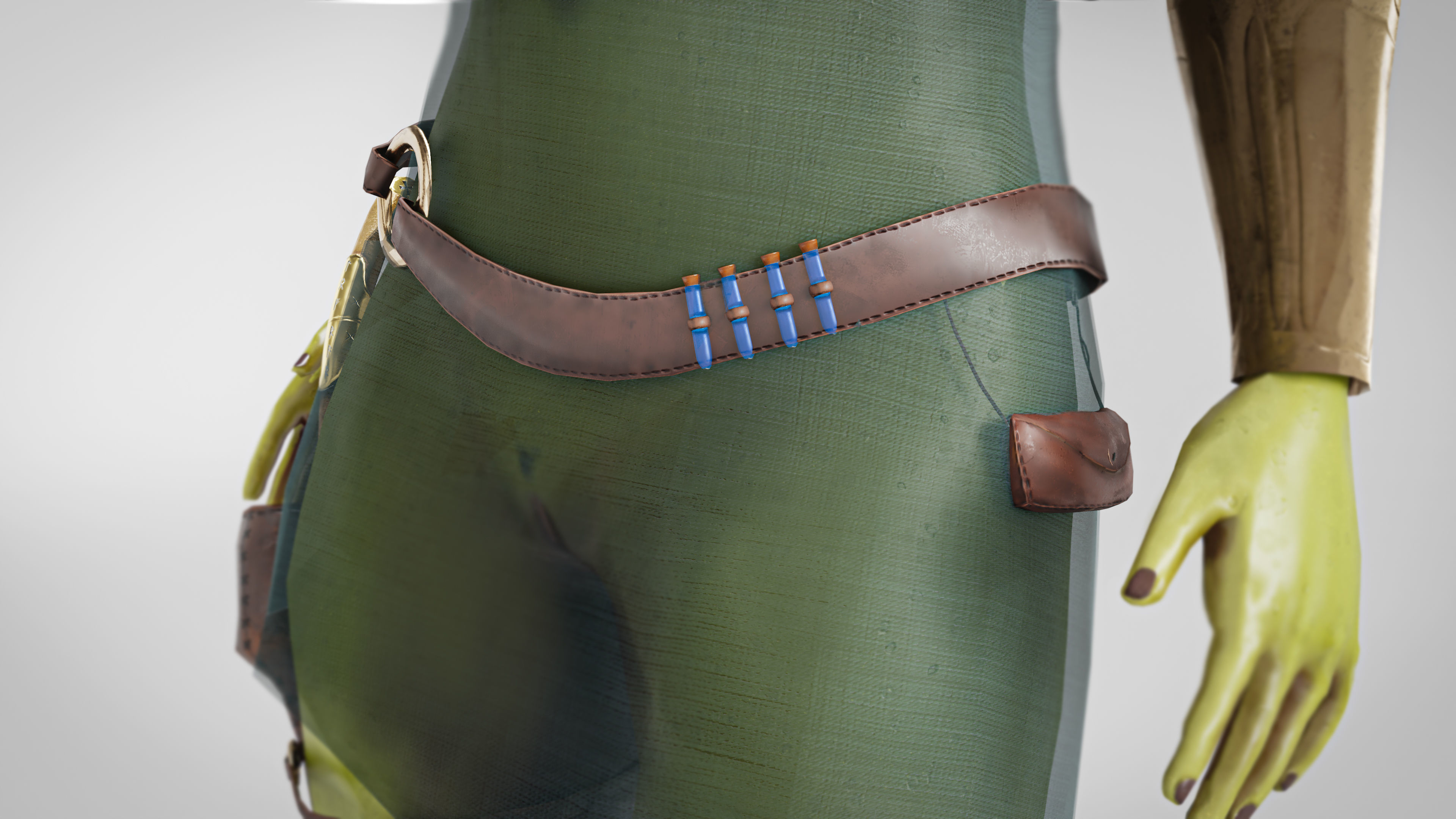 Scandinavian Creature Huldra Low-poly 3D model_8