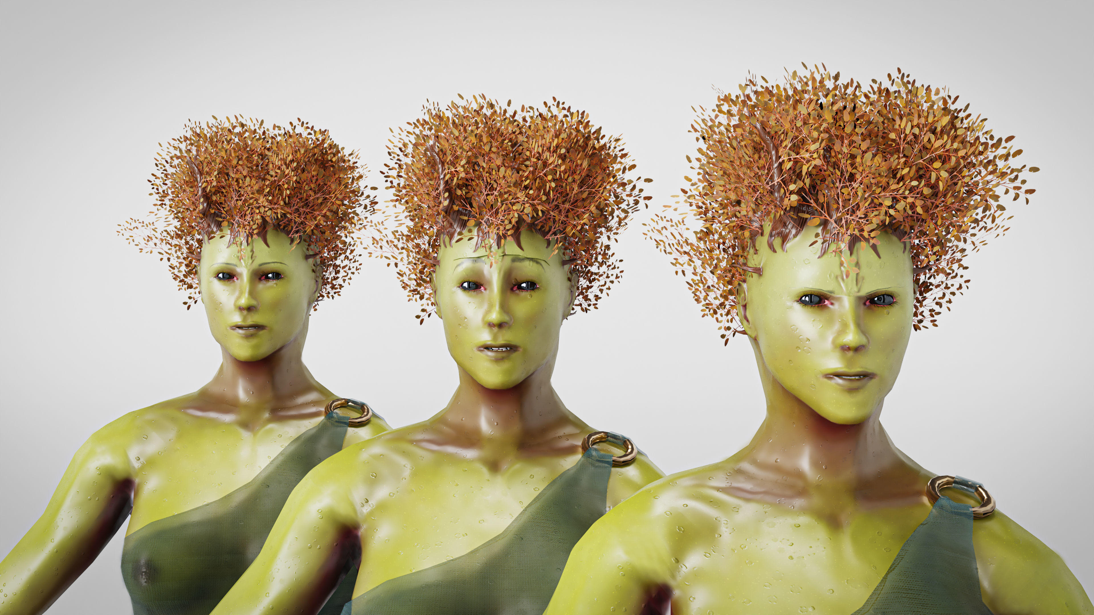 Scandinavian Creature Huldra Low-poly 3D model_12