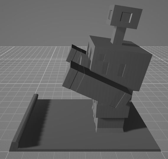 Minecraft Ptrint Copper Golem  3D print model_13