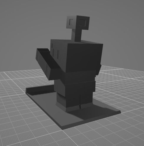 Minecraft Ptrint Copper Golem  3D print model_14