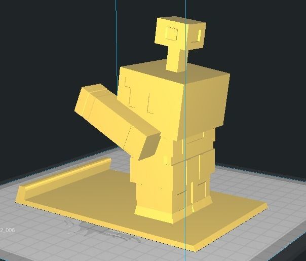 Minecraft Ptrint Copper Golem  3D print model_9