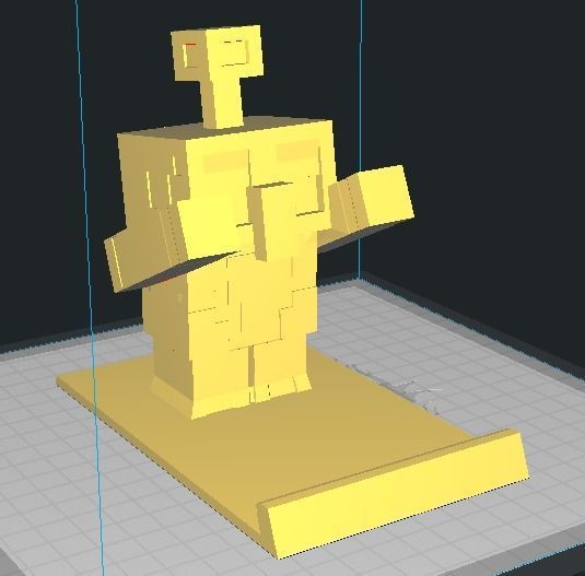 Minecraft Ptrint Copper Golem  3D print model_5