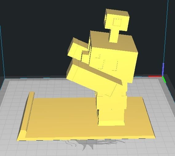 Minecraft Ptrint Copper Golem  3D print model_8