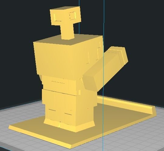 Minecraft Ptrint Copper Golem  3D print model_11
