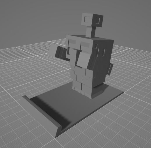 Minecraft Ptrint Copper Golem  3D print model_12