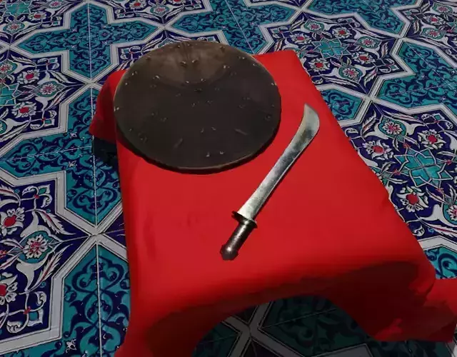 DOGAN BEY KNIFE Low-poly 3D model