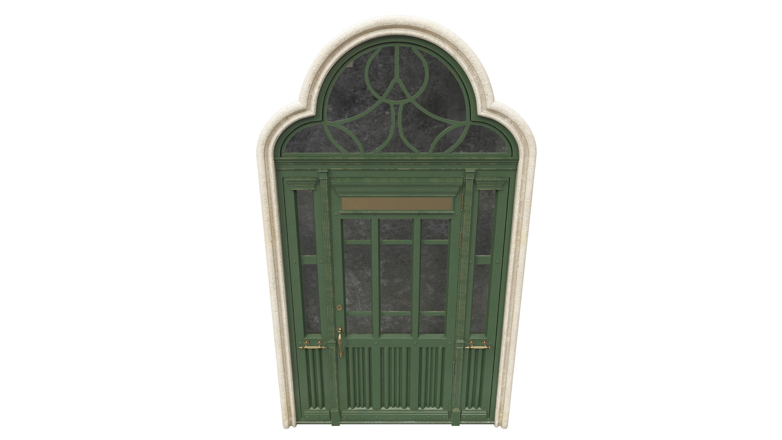 Entrance classic door 51 3D model_1