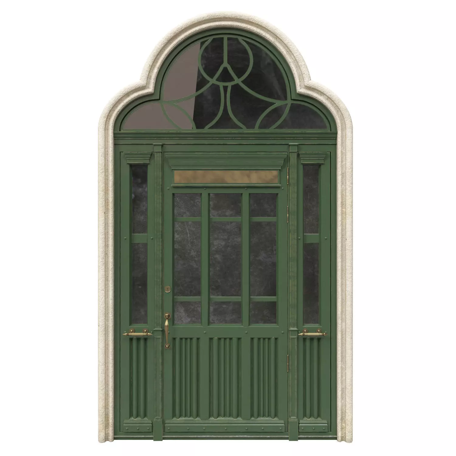 Entrance classic door 51 3D model_0
