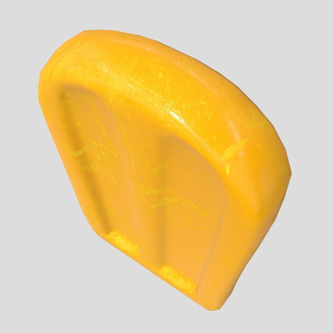 Popsicle 4 orange ice cream on stick Low-poly 3D model_7