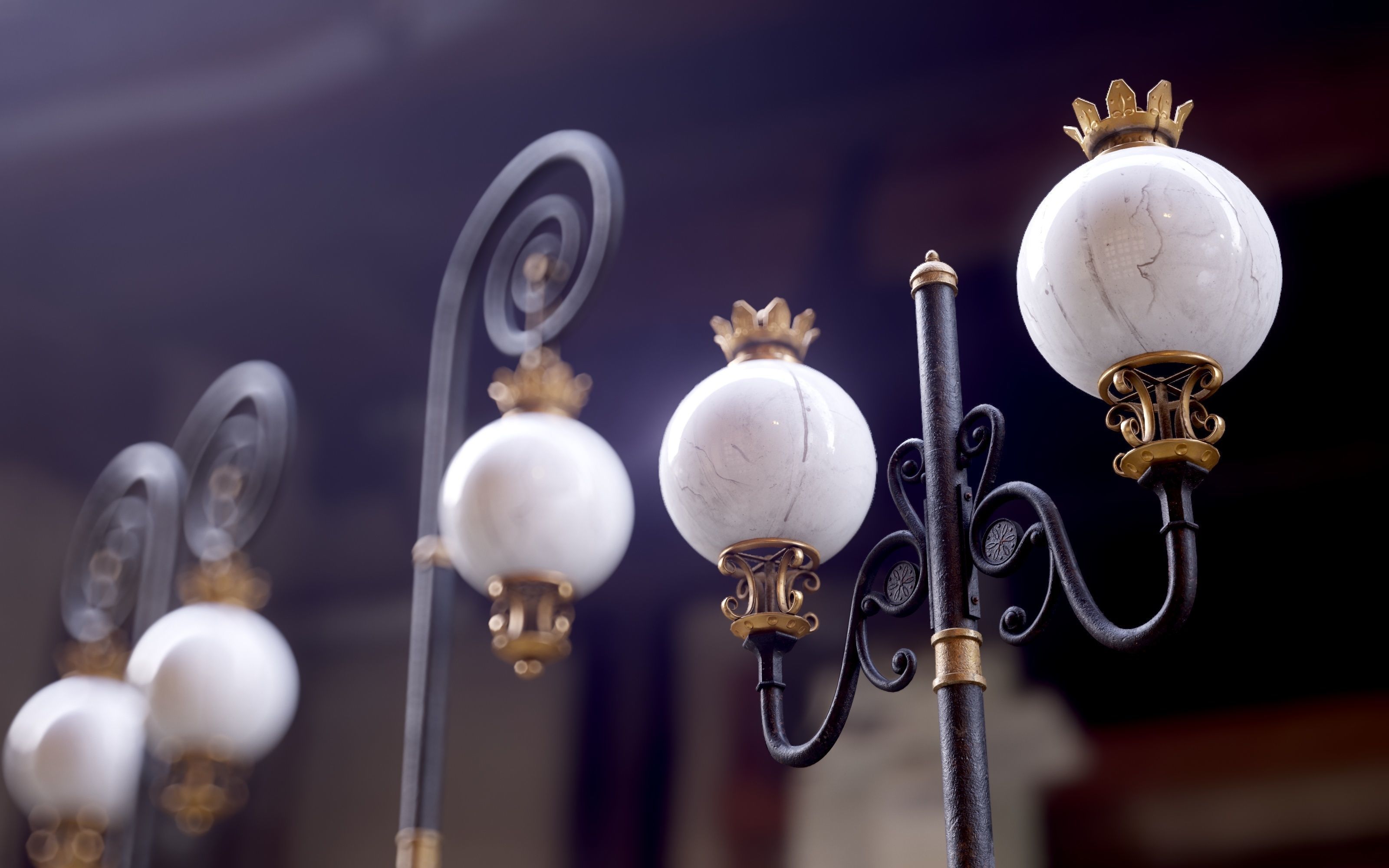 Modular Street Sphere Lamp 8K - 10 sizes Low-poly 3D model_16