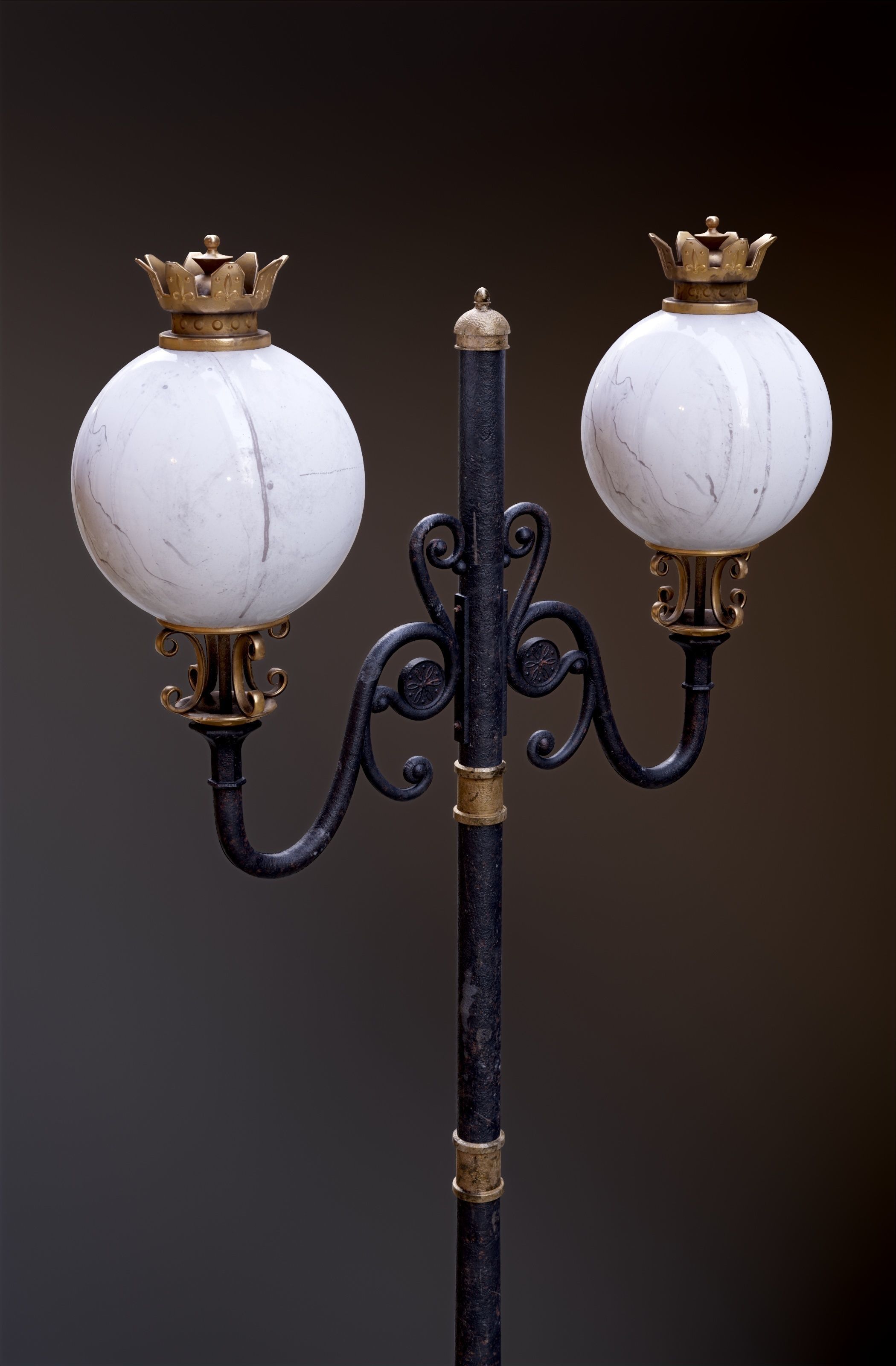 Modular Street Sphere Lamp 8K - 10 sizes Low-poly 3D model_46