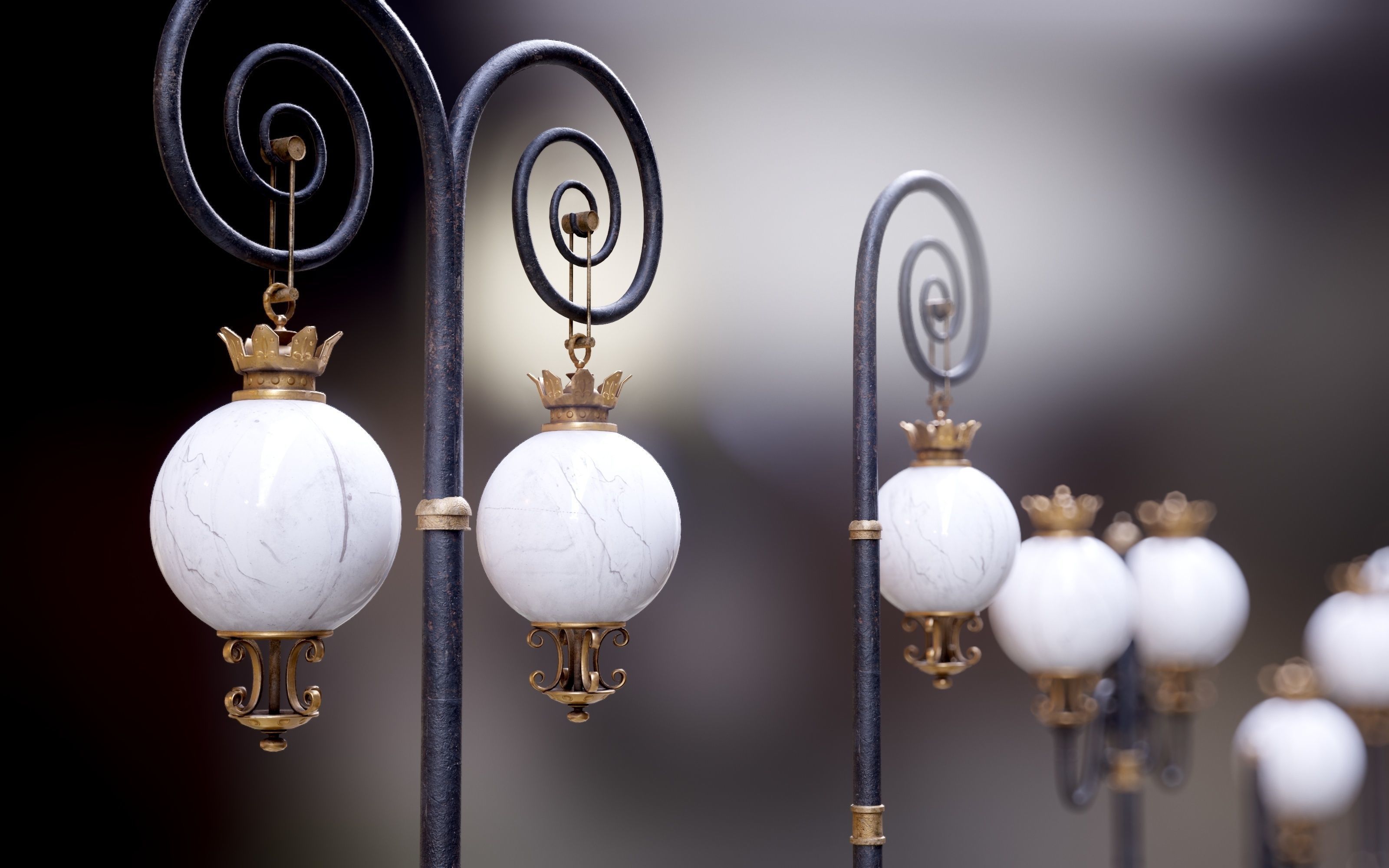 Modular Street Sphere Lamp 8K - 10 sizes Low-poly 3D model_18