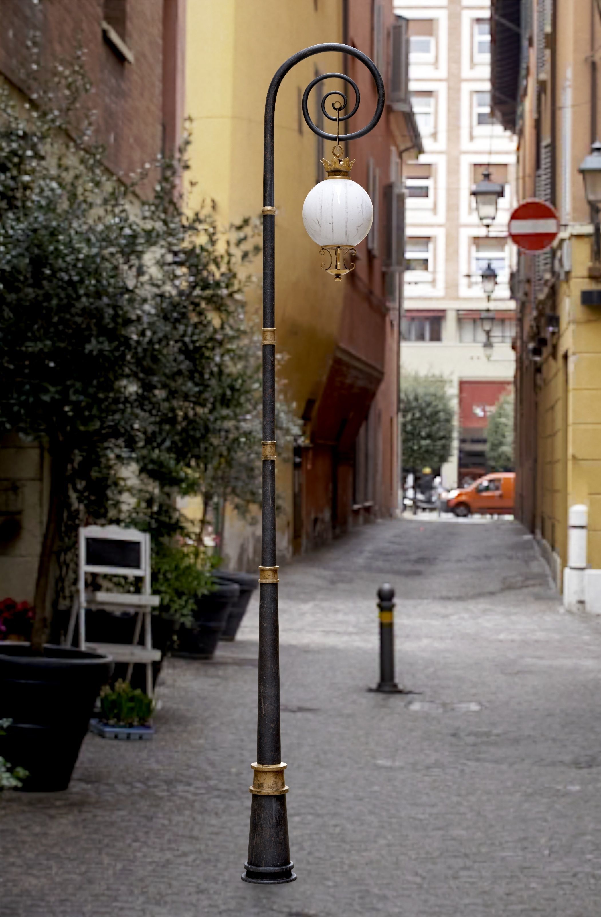 Modular Street Sphere Lamp 8K - 10 sizes Low-poly 3D model_23