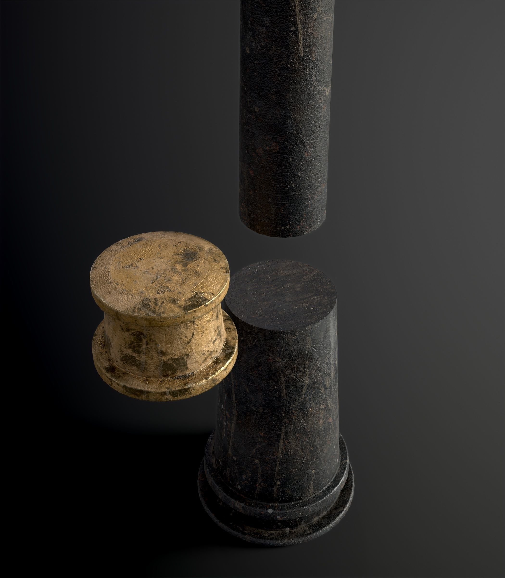 Modular Street Sphere Lamp 8K - 10 sizes Low-poly 3D model_79