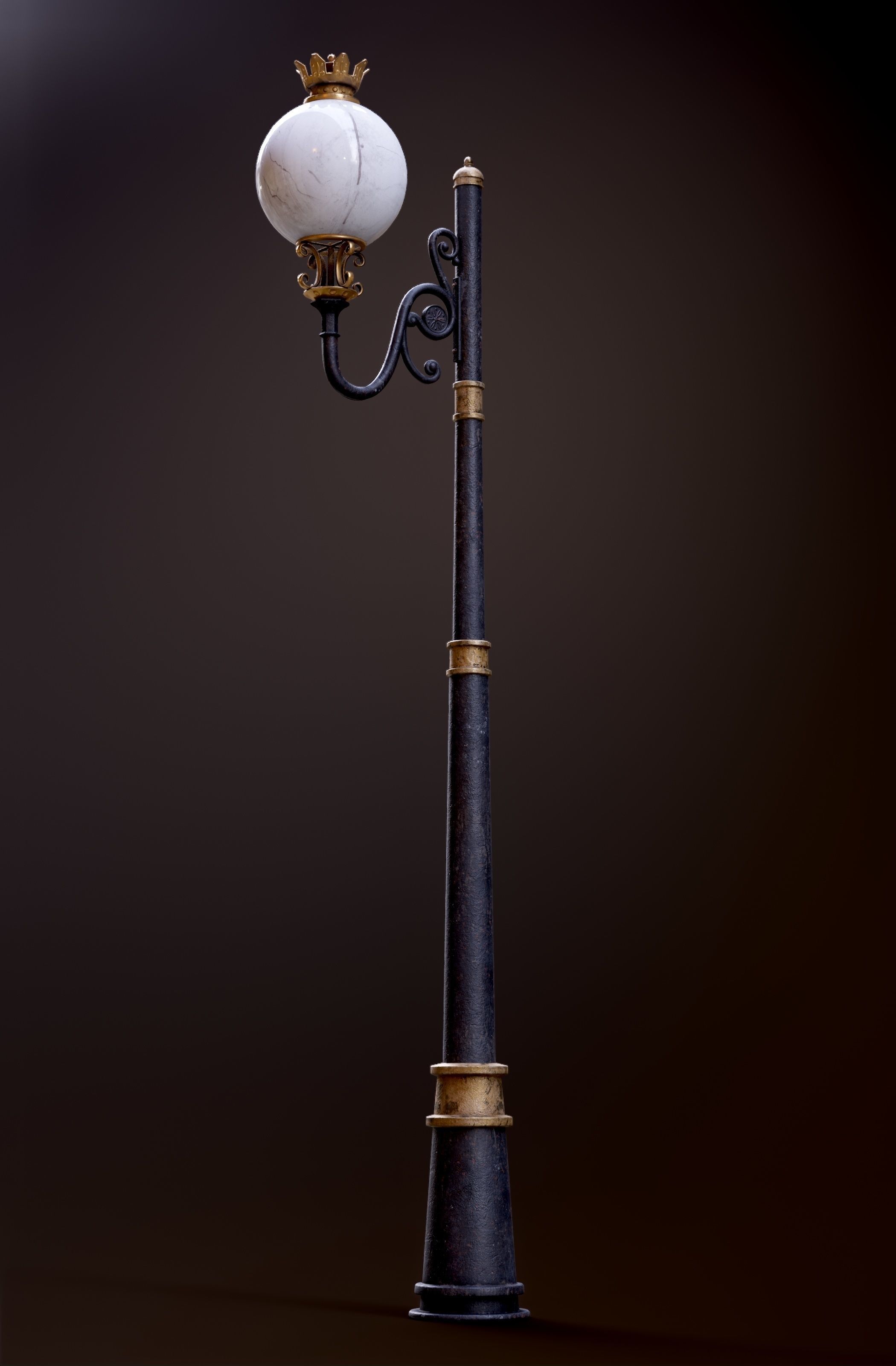 Modular Street Sphere Lamp 8K - 10 sizes Low-poly 3D model_31