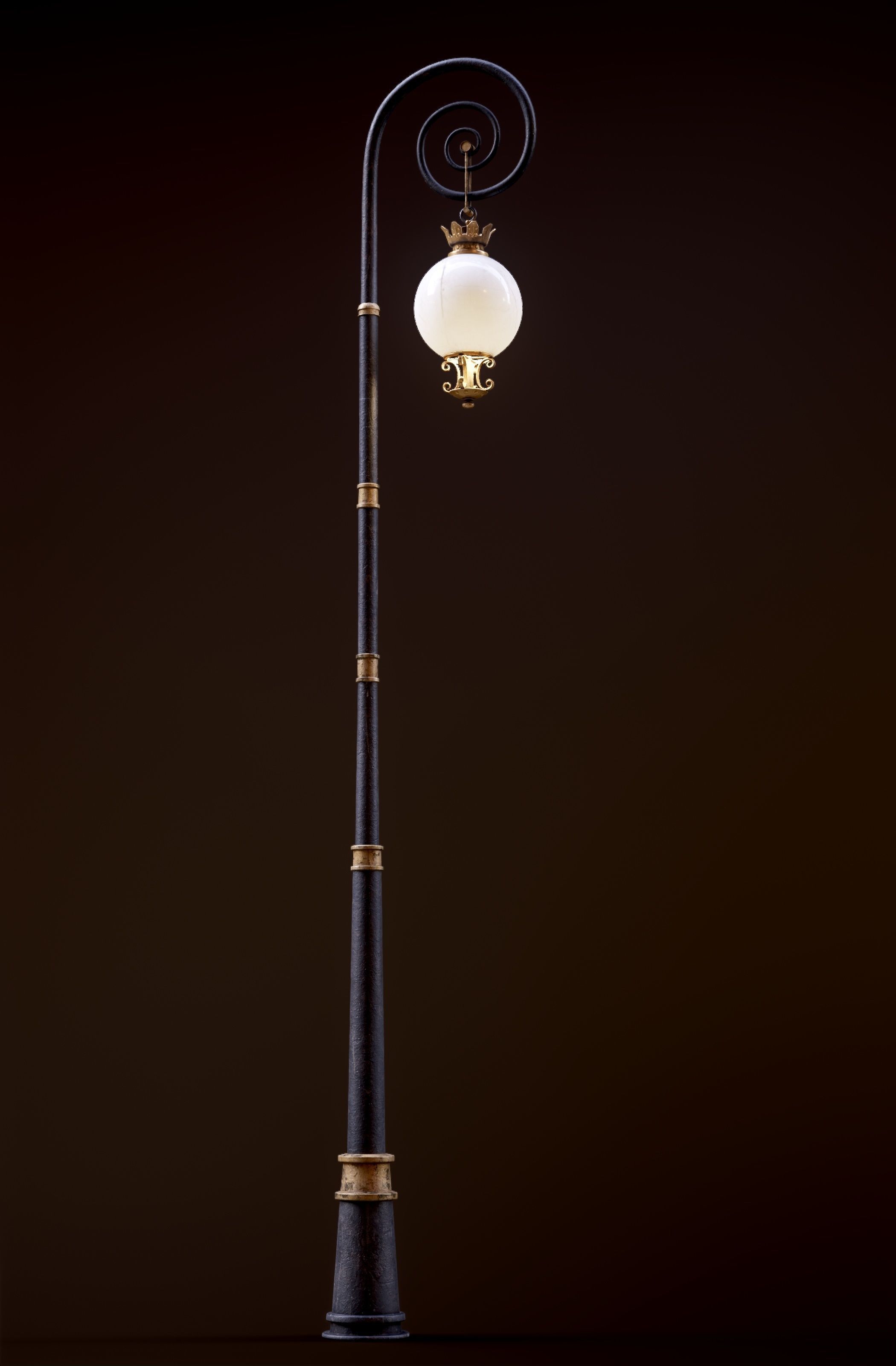 Modular Street Sphere Lamp 8K - 10 sizes Low-poly 3D model_60