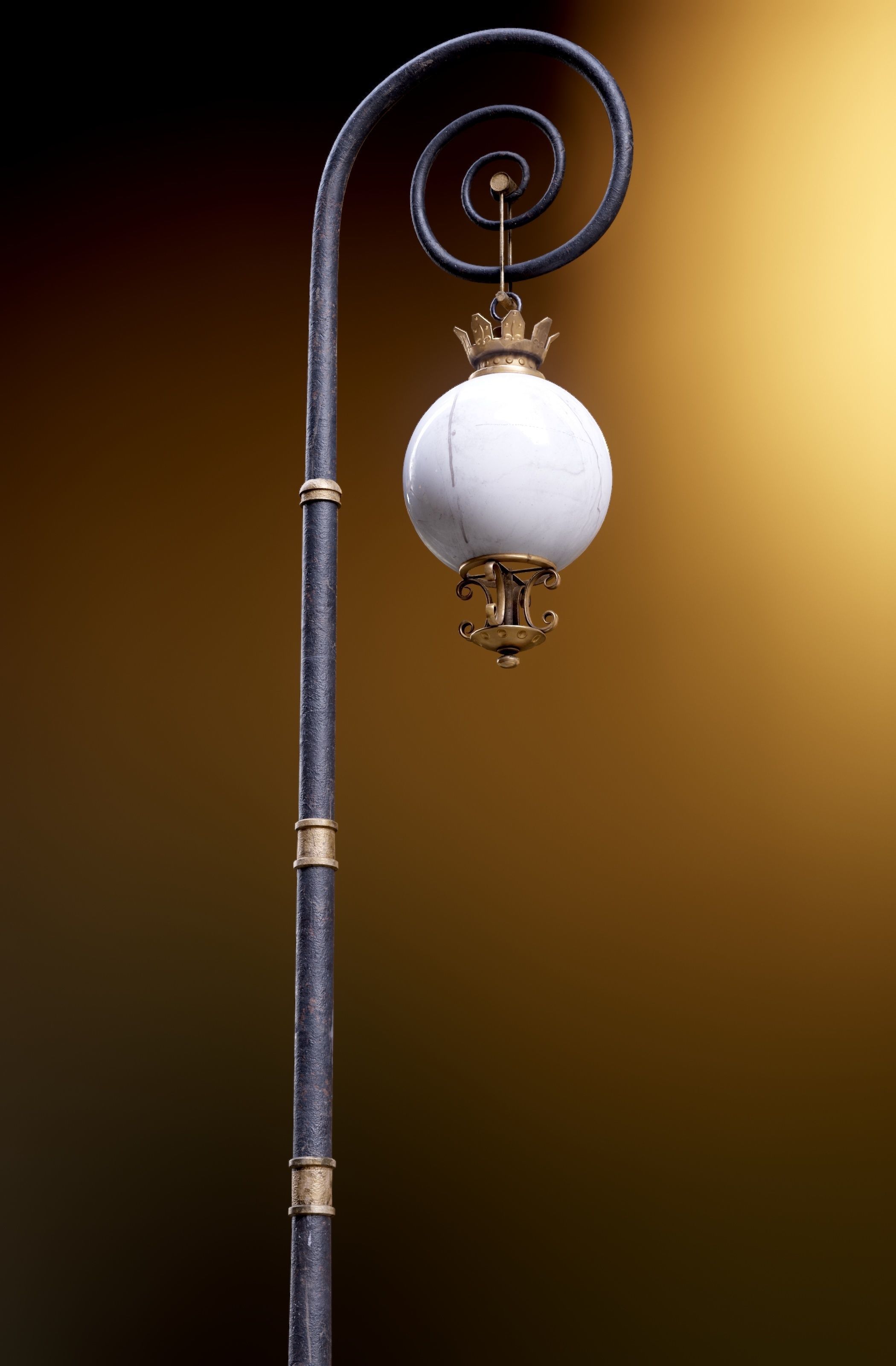 Modular Street Sphere Lamp 8K - 10 sizes Low-poly 3D model_61