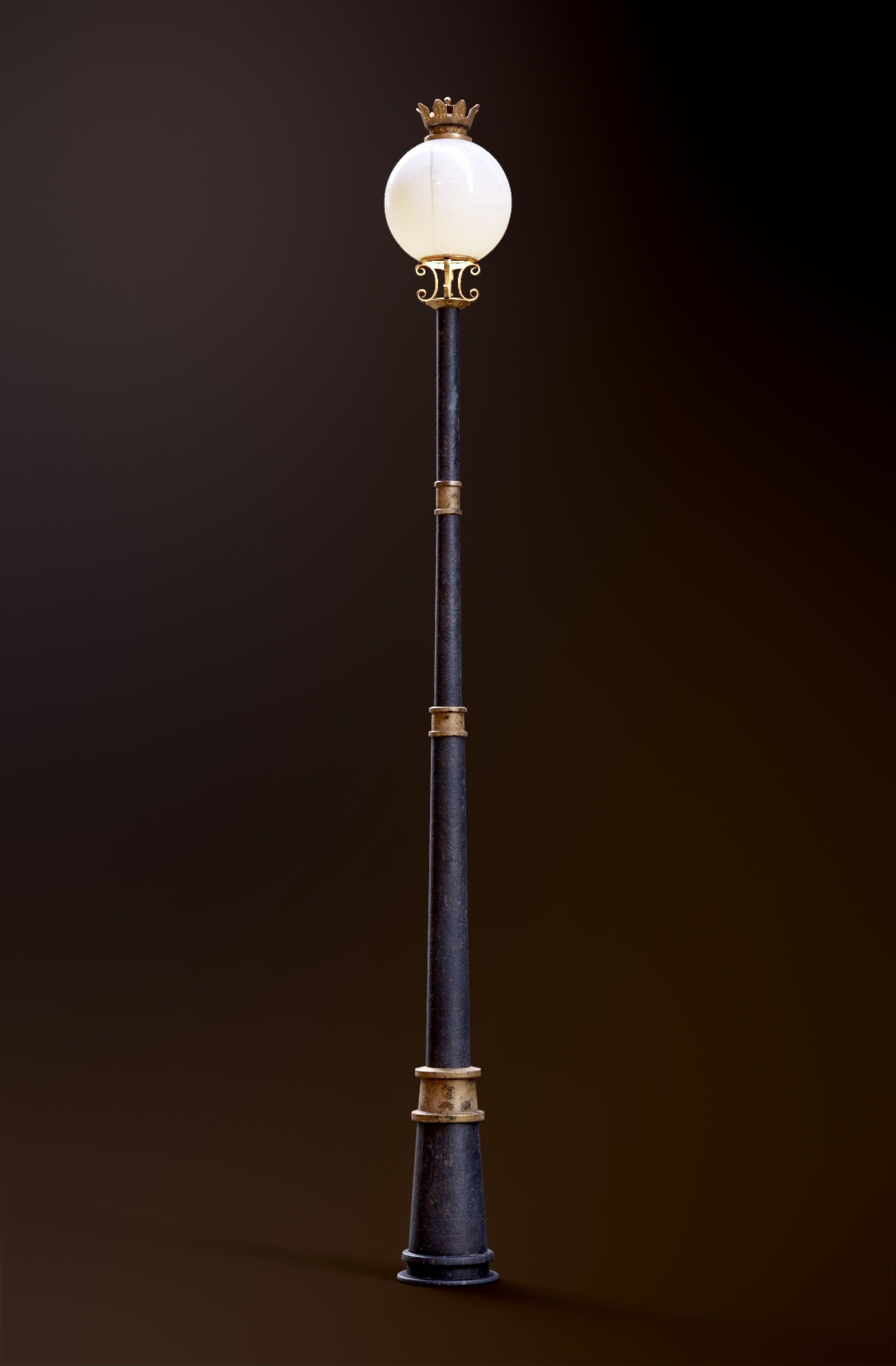 Modular Street Sphere Lamp 8K - 10 sizes Low-poly 3D model_42