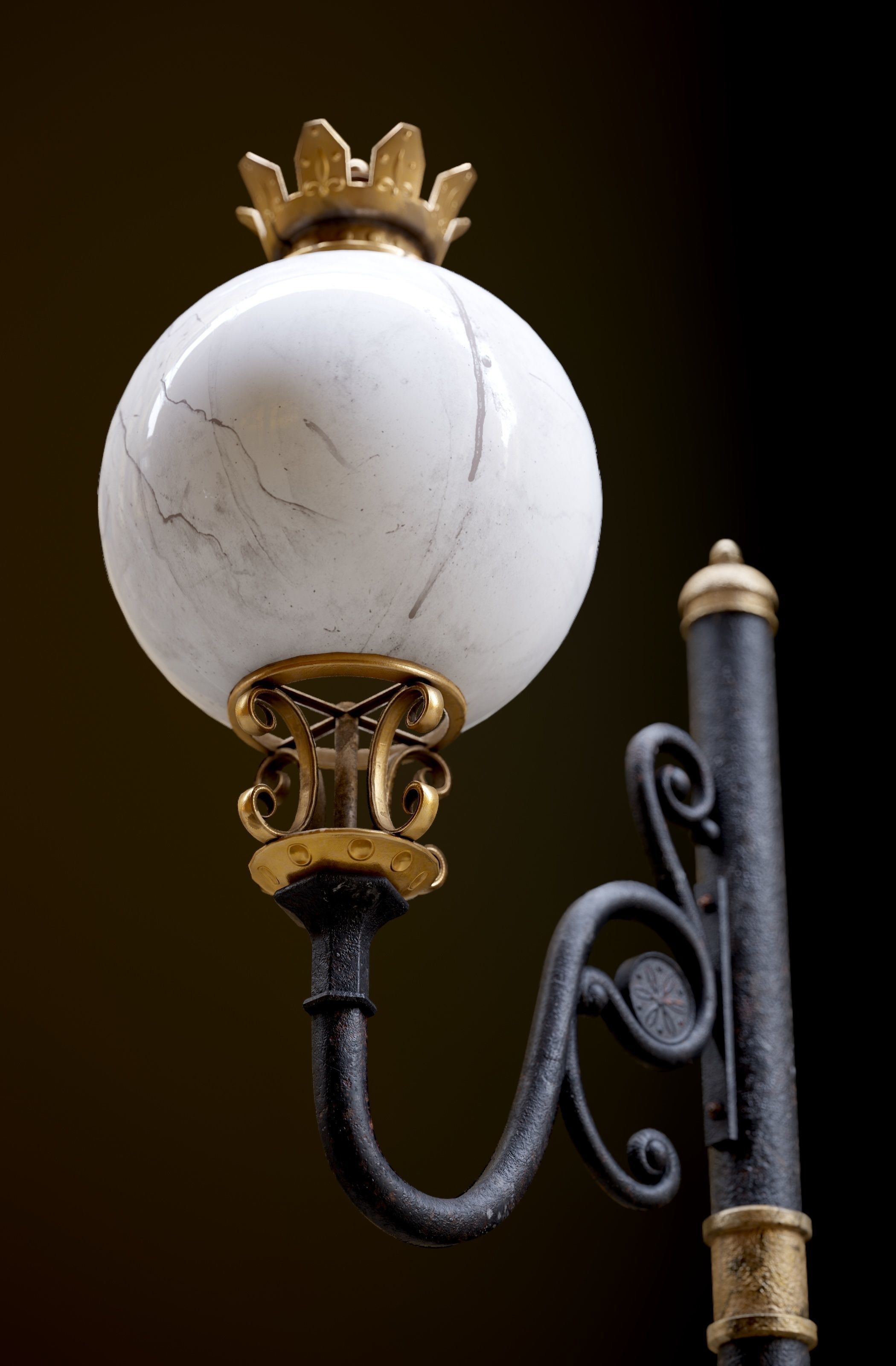 Modular Street Sphere Lamp 8K - 10 sizes Low-poly 3D model_14