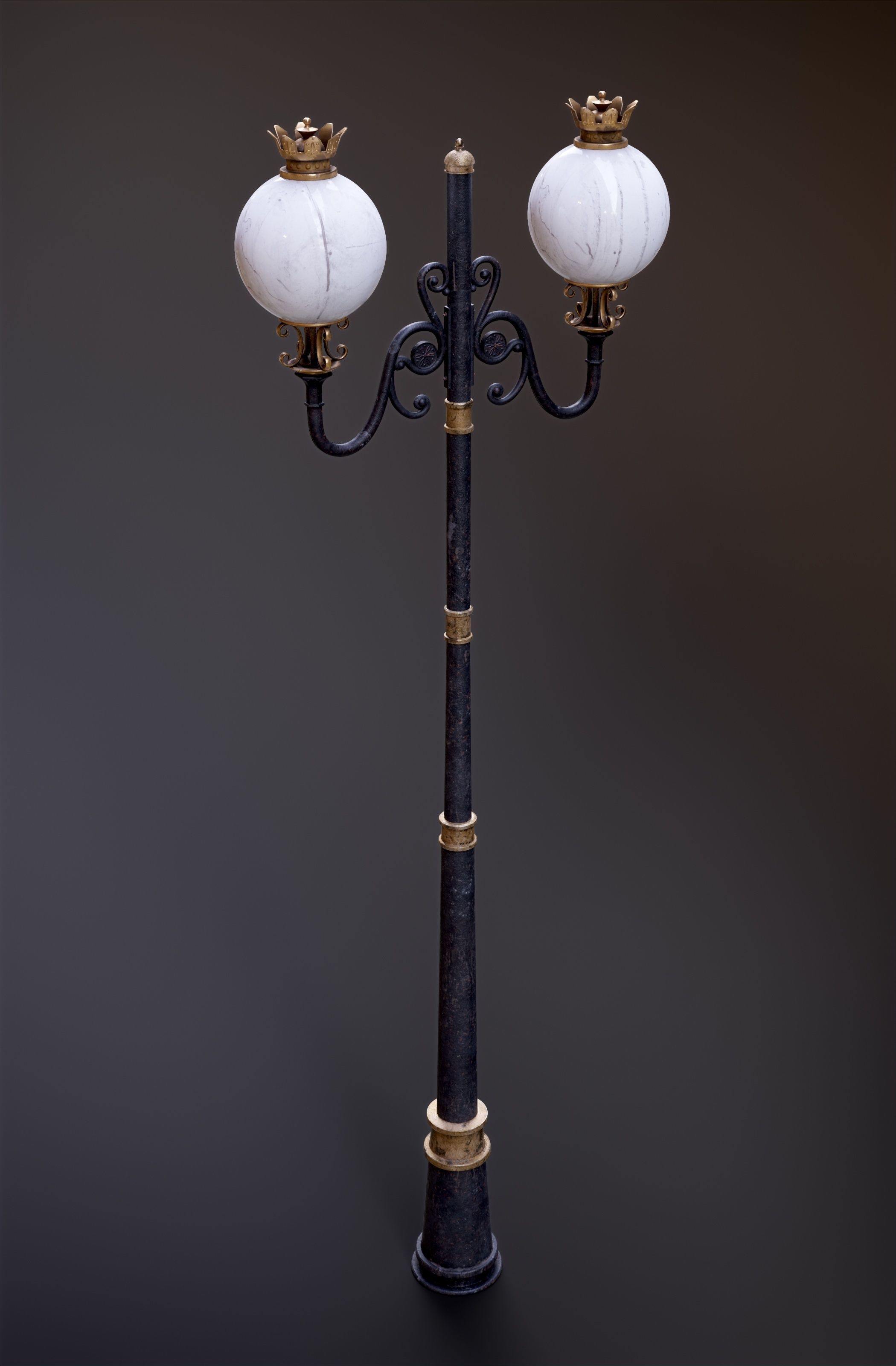 Modular Street Sphere Lamp 8K - 10 sizes Low-poly 3D model_45