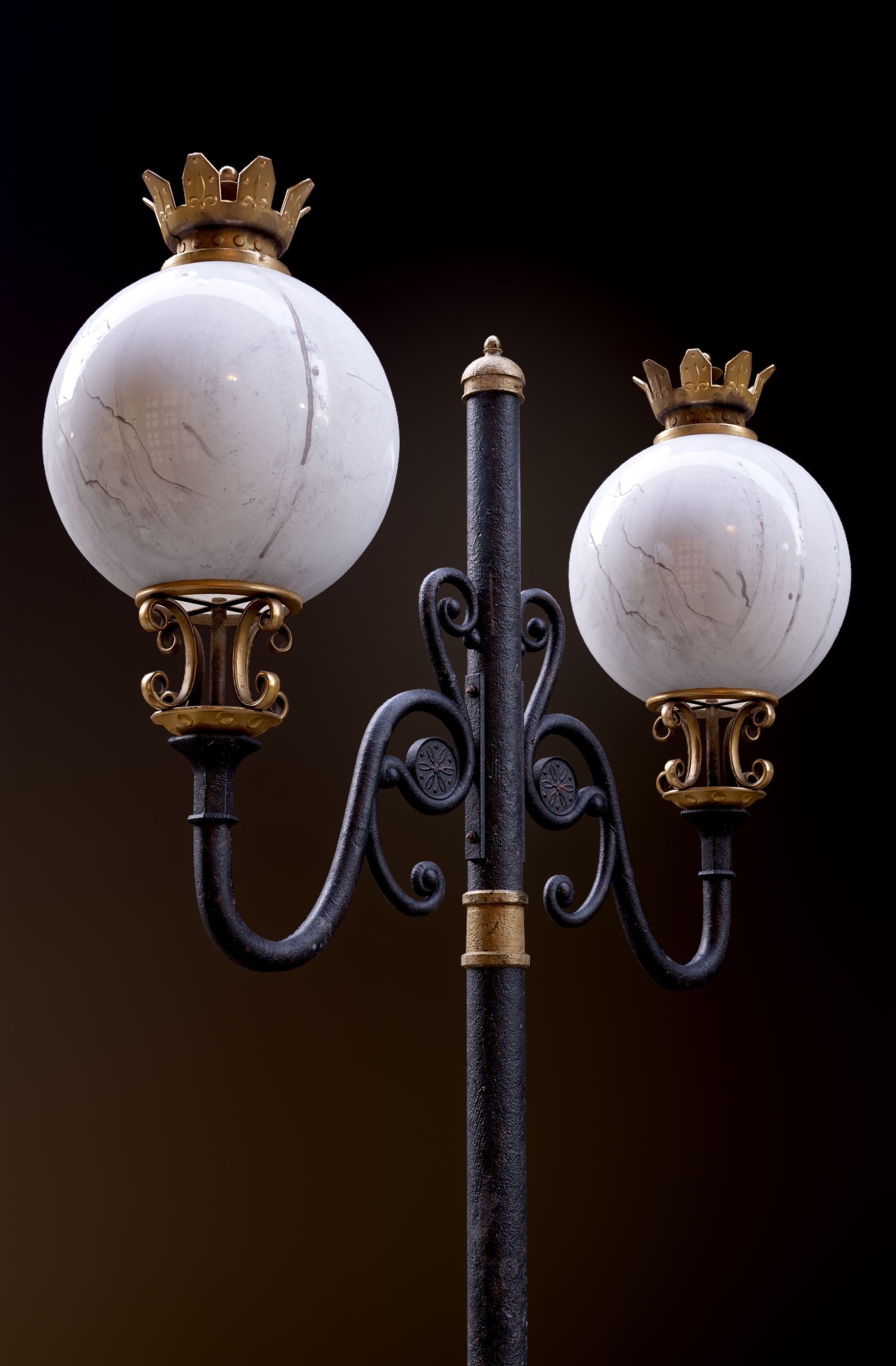 Modular Street Sphere Lamp 8K - 10 sizes Low-poly 3D model_7