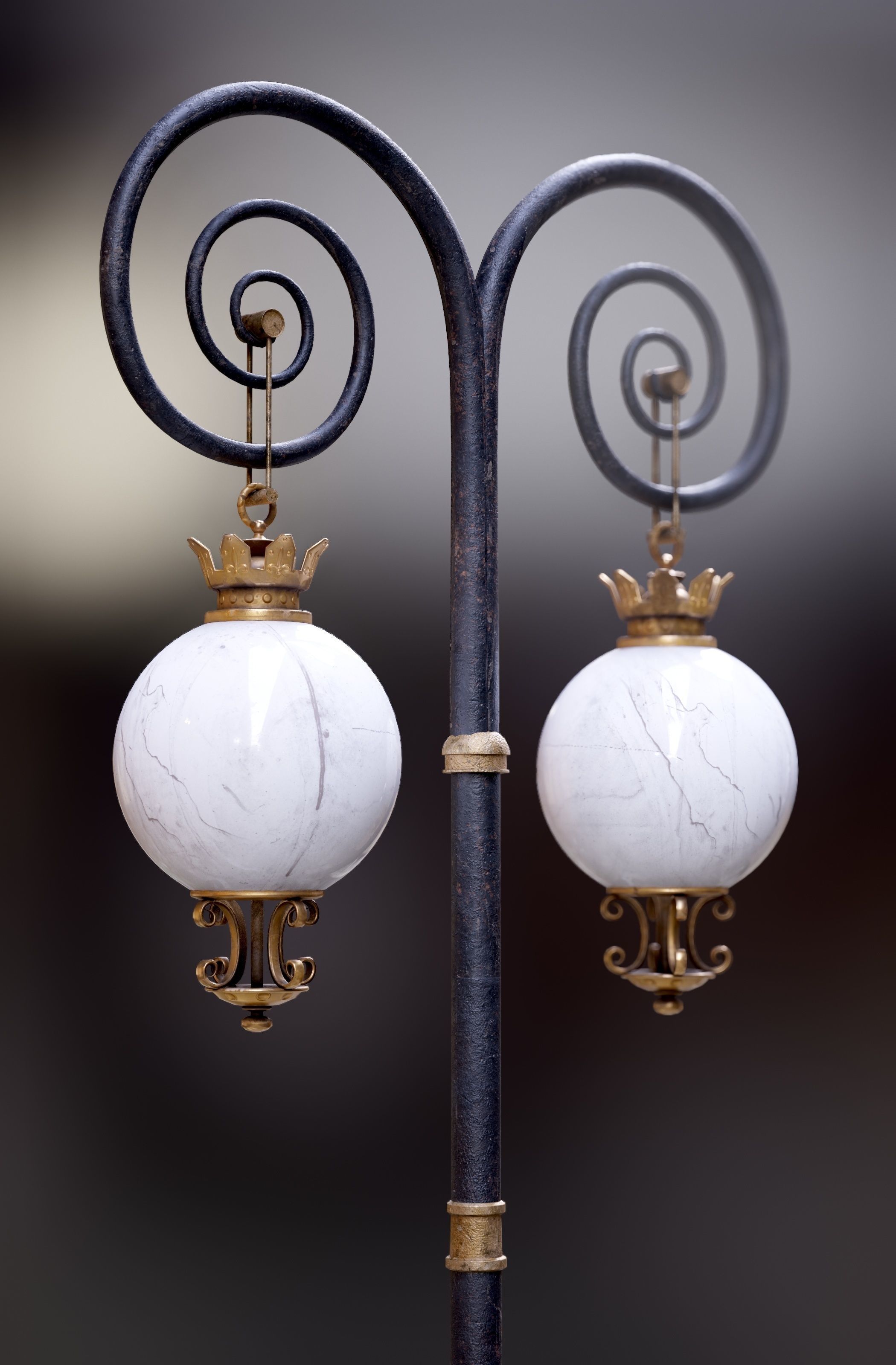Modular Street Sphere Lamp 8K - 10 sizes Low-poly 3D model_21
