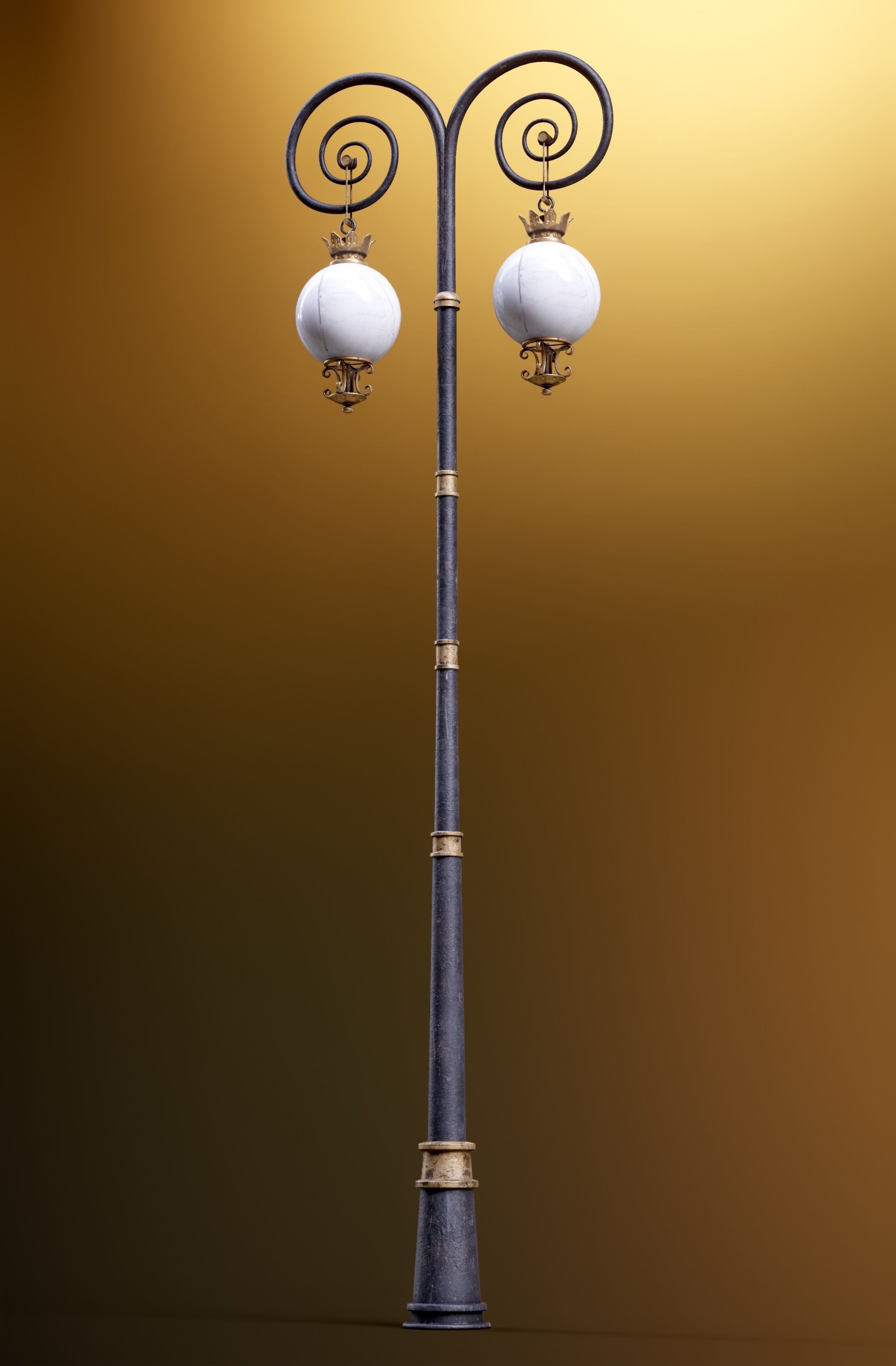 Modular Street Sphere Lamp 8K - 10 sizes Low-poly 3D model_62