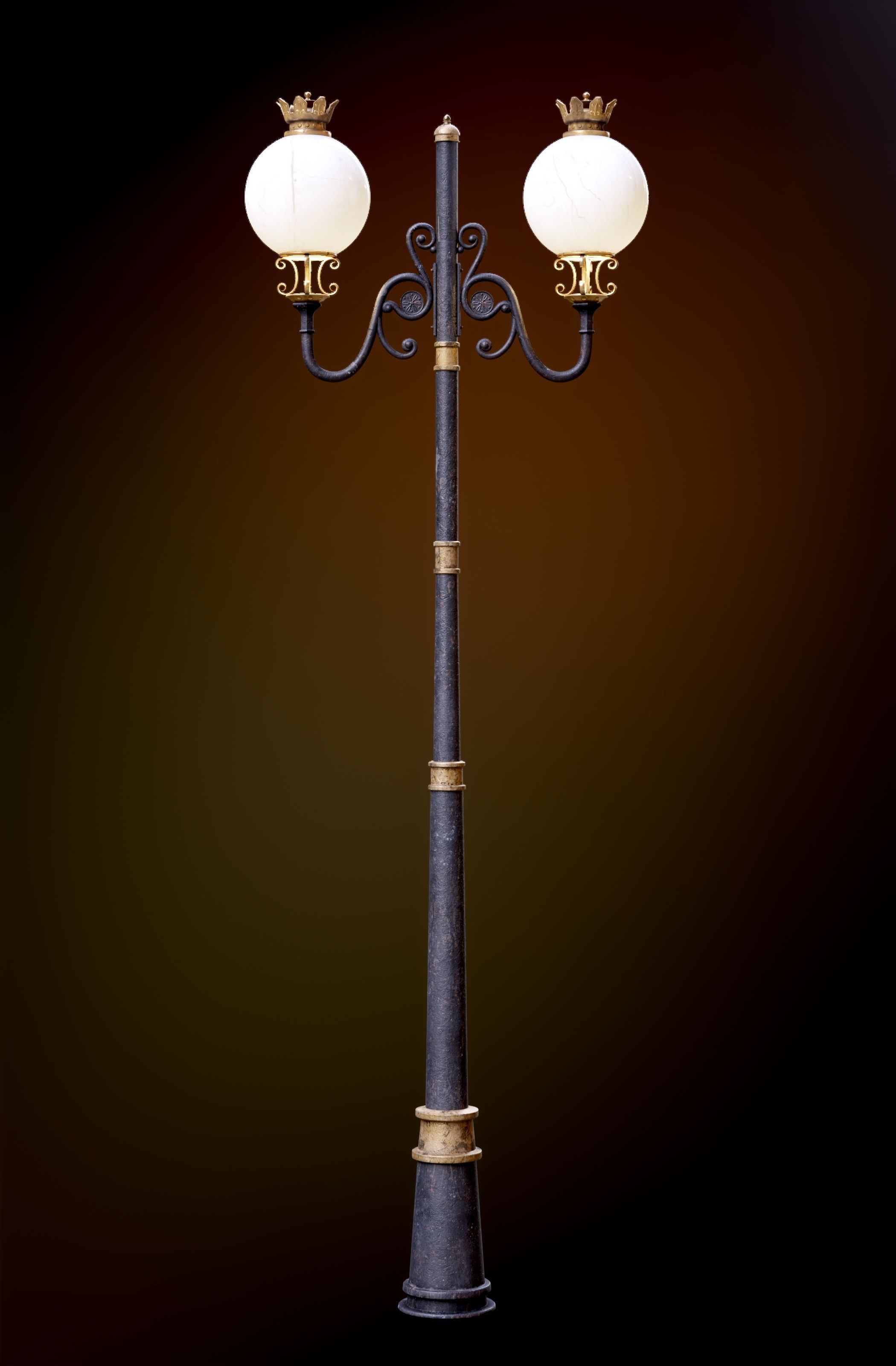 Modular Street Sphere Lamp 8K - 10 sizes Low-poly 3D model_26