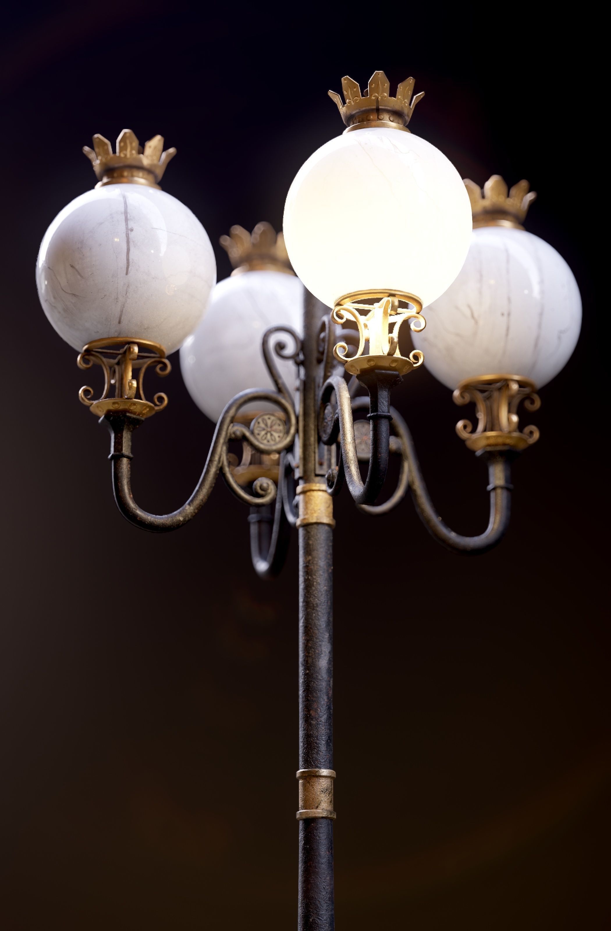 Modular Street Sphere Lamp 8K - 10 sizes Low-poly 3D model_55